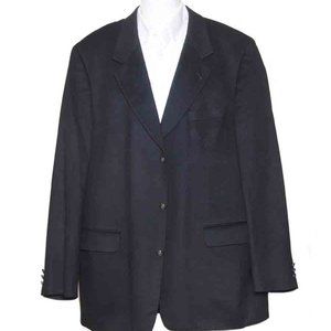 Vintage Desch German Cashmere Blazer Black 3 Butt… - image 1